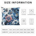 thumbnail image 5 of Awypu Chinoiserie Outdoor Pillow Cover 18x18 Inch Blue and White Floral Throw Pillow Covers Farmhouse Flower Pillowscase Square Cushion Covers for Sofa Couch Bedroom Home Decoration, 5 of 5