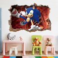 thumbnail image 5 of Pegatinas de Sonic The Hedgehog para decoración de habitaciones de niños, 60 x 40 cm, figuras de juego, pegatinas de grafiti, pegatinas de dibujos animados para bricolaje, pegatinas impermeables, 5 of 5