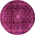 thumbnail image 1 of Ahgly Company Indoor Round Persian Pink Traditional Area Rugs, 6' Round, 1 of 4