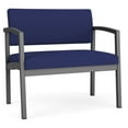 thumbnail image 1 of Pemberly Row Reception Waiting Room Bariatric Chair - Charcoal Steel / Blue, 1 of 5