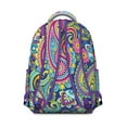 thumbnail image 2 of Geometric Paisley Design School Backpack for Students Colorful Artistic Vintage Boho Floral Pattern, Comfortable and Multifunctional Students’s Backpack, 2 of 6