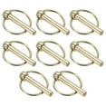thumbnail image 1 of Pasador de Tractores M8x45 mm con Anillo, Kit de 8 Clips de Pasador de Bloqueo para Tractores, Remolques y Camiones, Rosa Dorado, 1 of 7