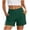 *Army Green, variant on Women's High Waisted Slim Yoga Shorts with Pockets,Solid Color Casual Athletic Shorts Black,Women's Plus M
