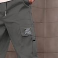 thumbnail image 6 of Rexolia Mens Cargo Pants Breathable Multi Pocket Work Pants Elastic Waist Straight Leg Casual Outdoor Utility Daily Dark Gray 2XL, 6 of 6