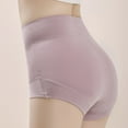 thumbnail image 4 of ibuvkizy Panties for Women Pants Womens Underwear,Ladies Soft Stretchy Briefs,Women's Large Size High Waist Tummy Butt Lifting Solid Color Breathable Underwear Briefs, 4 of 5