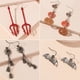 thumbnail image 4 of Halloween series of funny spider skull earrings unique and fun pumpkin bat earrings for men and women Couple jewelry Valentine's Day gift, 4 of 5