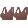 thumbnail image 1 of Kelon Bra On Sale Woman Blending Bra 2PCS Gathering Bra Comfortable Corset Front Alternating Side Button Lace Bra Slim Shaping Bra, 1 of 8