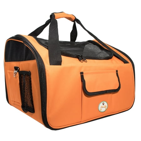 UPC: 0858342066068 | Pet Life ® Ultra-Lock Collapsible Safety Travel Wire Folding Pet Dog Carseat Car Seat Carrier crate