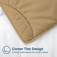 thumbnail image 6 of D.N.G. BEDDINGS 5 Piece Luxury Wavy Stitching Comforter Set Super Soft, All Season, 800 Thread Count, 100% Egyptian Cotton, With 6 Corner Tabs, King/California King Size Taupe Color, 6 of 6