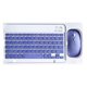 thumbnail image 1 of XIAOLE Combo de teclado y ratón Bluetooth recargables, ultradelgado, ergonómico, portátil, compacto, inalámbrico, universal, multidispositivo para tabletas, teléfonos móviles y portátiles (morado), 1 of 1