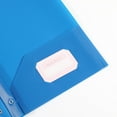 thumbnail image 4 of YiJuHu 2pcs Plastic Pocket Folders with Prongs, Colored Heavy Duty Pocket Folders with Business Card Slot, Letter Size, File Fasteners, for Office, 4 of 5
