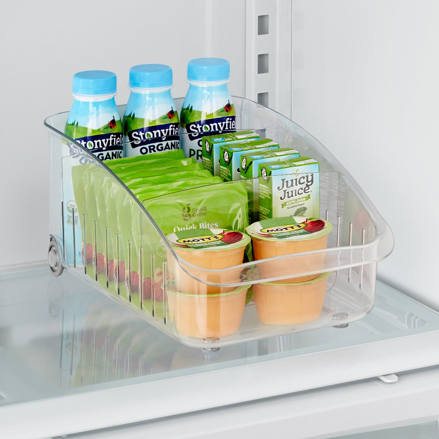 Adjustable Refrigerator Storage Rack Drawer Shelf Home Organizer Save Space Case 