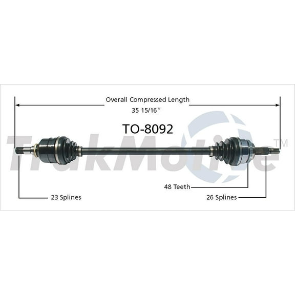 CV Axle Shaft Fits select: 2003-2008 TOYOTA COROLLA, 2004-2008 TOYOTA COROLLA MATRIX