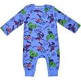 thumbnail image 5 of Avengers Captain America, Spiderman and Hulk Boys Long Sleeve Romper and Bodysuit Set, Infant, 5 of 5