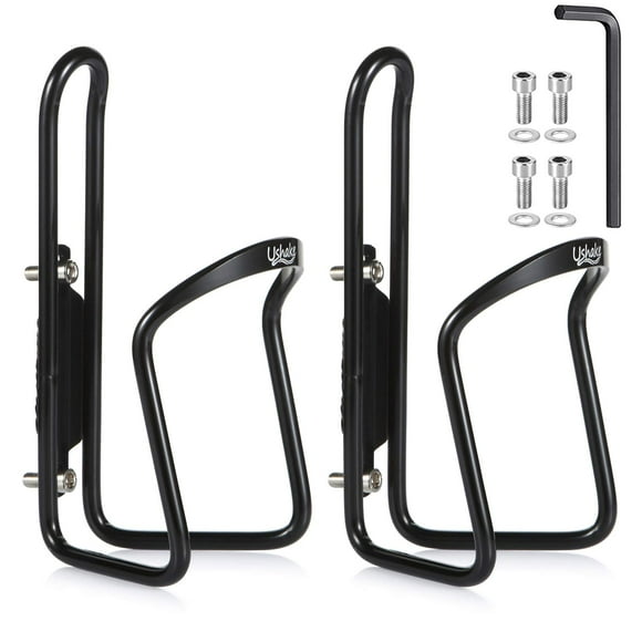 Portabidones para botellas de agua USHAKE Basic MTB de aleación de aluminio (paquete de 2)