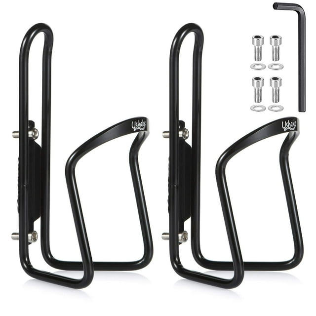 Portabidones para botellas de agua USHAKE Basic MTB de aleación de aluminio (paquete de 2)