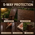 thumbnail image 2 of DWIL Wood Stain and Sealer in One, Water Based Semi-Transparent Outdoor Wood Stain for Decks, Fences, Furniture, Wood Paint Projects, Fast Drying Low Odor Formula (32oz Dark Brown), 2 of 8