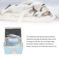 thumbnail image 4 of Maison Chauffante pour Chat, Maisonnette Chauffante Pliable pour Minou Résistante aux Intempéries, Abri Extérieur Isolé pour Chats Errants de la Communauté, Maisonnette Réchauffante pour Temps Froid avec Coussin Chauffant pour l'Hiver, 4 of 7