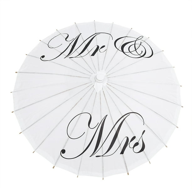 Paraguas De Papel Impermeable, Color Blanco Puro, Hecho A Mano, De Papel Aceitado Chino Para Bodas, Damas De Honor (diámetro De 15.6 Pulgadas