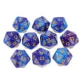 thumbnail image 2 of 10 Uds D20 Dados Poliédricos Para Juegos De Mesa De Mazmorras Y Dragones Azul Púrpura Sunnimix Dados poliédricos, 2 of 8