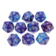 thumbnail image 2 of De Dados Poliédricos De Plástico De 20 De De De Dados Numéricos Accesorios Para Mazmorras Y Dragones, 10 Piezas Por Ped Azul Púrpura -a Hugo Dados poliédricos, 2 of 8