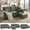 Green, variant on LLappuil Sectional Sofa, 71" Sectional Couch Convertible Sofa Bed, Pull Out Sofa Bed Full Size with Storage Chaise for Living Room, Foil Fabric Brown