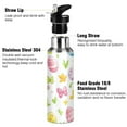 thumbnail image 3 of Yayeee 20oz Insulated Water Bottle Double Wall Stainless Steel with Flip Straw Lid, Colorful Easter Eggs, 3 of 7