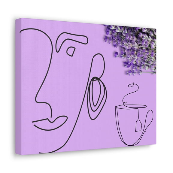 TSmartArt @ Walmart. Lavender Tea. Ready-to-Hang Canvas Gallery Wrap