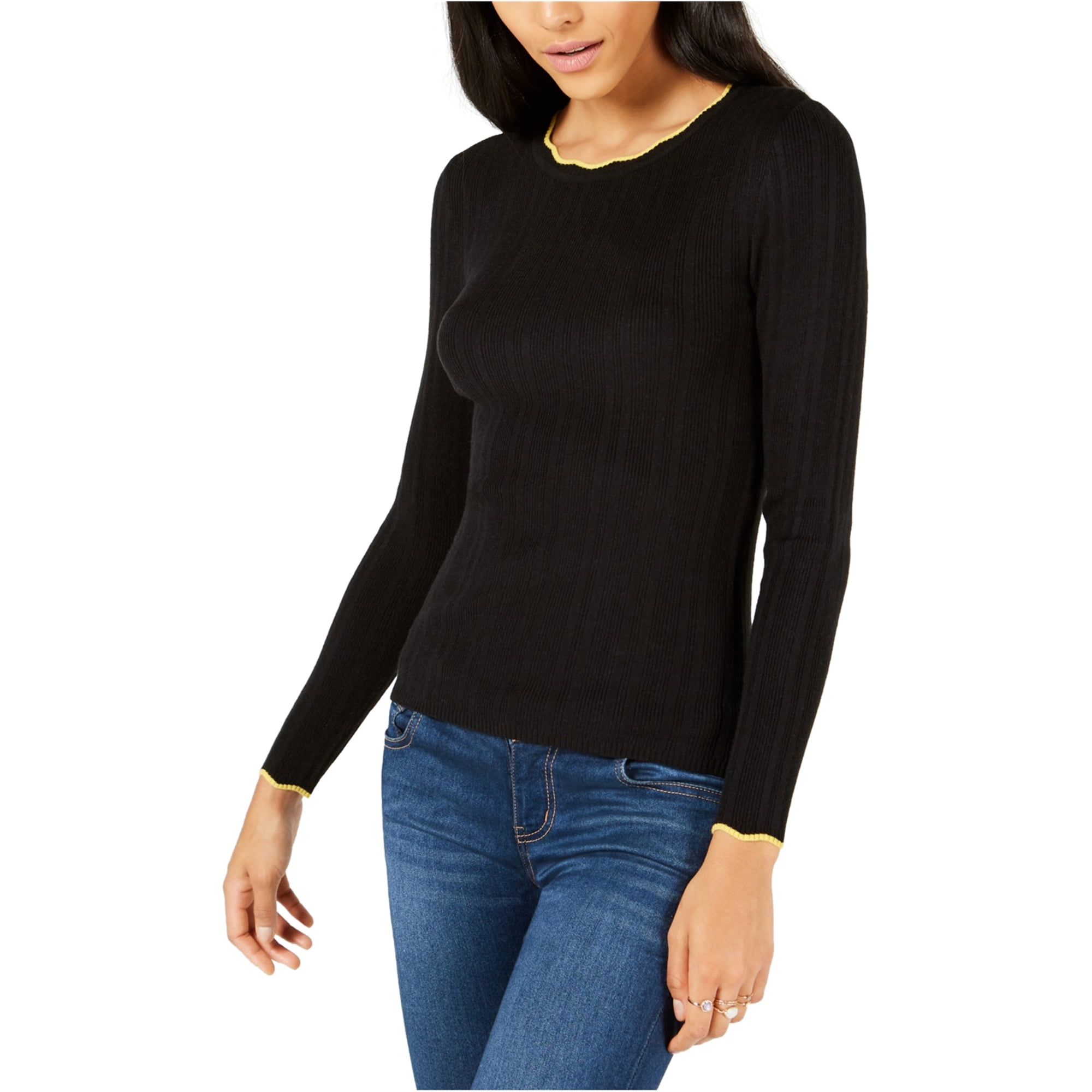 maison Jules Womens Ribbed Fitted Knit 