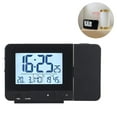 thumbnail image 2 of Reloj despertador digital de proyección para dormitorios, reloj despertador grande con proyección en el techo con puerto USB, respaldo de batería, proyector de 180 °, pantalla LED Xemadio 2034714-1, 2 of 9