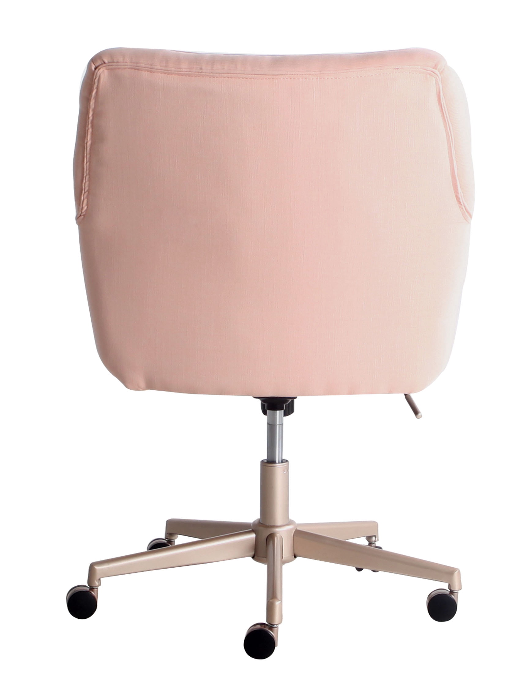 Serta Style Ashland Home Office Chair, Blush Pink Twill Fabric