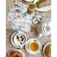 thumbnail image 4 of Easter Bunny Kitchen Dish Towels for Drying Dishes Set of 2, Green Eucalyptus Leaves Spring Flowers Grey Plaid Waffle Weave Microfiber Hand Tea Bathroom Towels Quick Dry & Absorbent Towel 15.7x23.6, 4 of 7