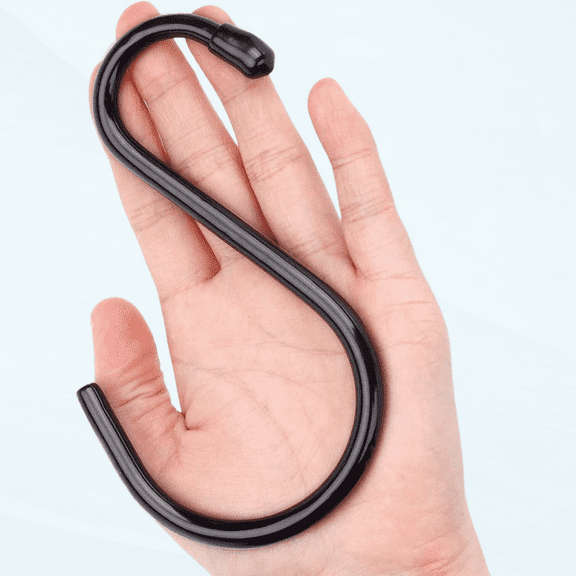 12 Pack Heavy Duty Large S Hooks, Rust-Free 5-1/2 inch S Hooks Hanger, Non Slip All-Purpose S Hook