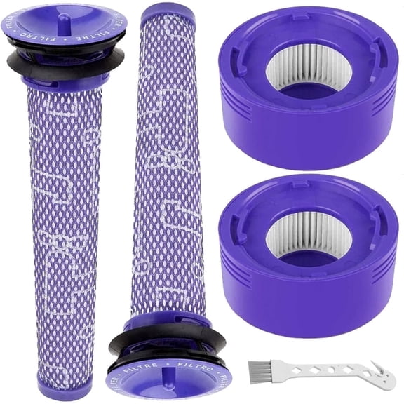 HC Vacuum Filter Replacement for V7 V8 Animal Absolute Cordless Vacuum,4-Piece Kit (2 Pre-Filters 2 HEPA Rear Filters)