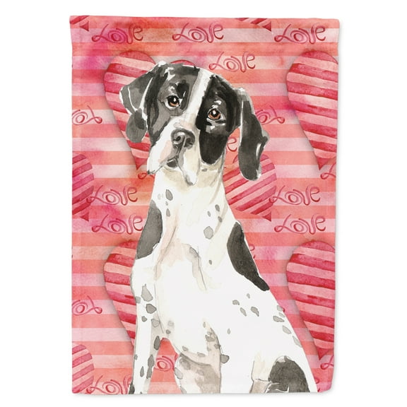 Love a English Pointer House Flag