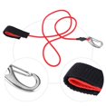 thumbnail image 4 of LYUMO Elastic String Boating Kayak Paddle Safety Rod Leash with Carabiner for Paddling, Nylon Paddle Leash,Paddle Leash, 4 of 6