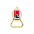 thumbnail image 1 of Chinese Red Education Propaganda Thoughts Beer Bottle Cap Opener Stainless Steel Key Chain, 1 of 3