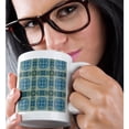 thumbnail image 2 of 3drose, Blue, Olive Green and White Abstract., 11oz Magic Transforming Mug, 2 of 7