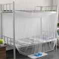 thumbnail image 4 of 4 Corner Post Bed Canopy Mosquito Net Twin Full Queen Size Netting White(150x195x170cm), 4 of 5