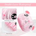thumbnail image 3 of 2 Pieces Cute Kids Shower Cap, Funny Cartoon Bath Hat,Boys or Girls Waterproof Shower Bath Caps (Gray Mouse + Pink Pig), 3 of 5