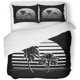 thumbnail image 1 of Juego de Ropa de Cama de 3 Piezas ABPHQTO Funda de Edredón Twin Palmeras al Atardecer Rayas Blancas y Negras, 1 of 1