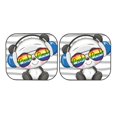 thumbnail image 7 of Fotbe Panda with Sun glasses 2-Piece Car Windshield Sun Shade | Sun Blocker for Car Windshield | Foldable Automotive Interior Accessories for Sun Protection-Large, 7 of 7