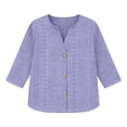 thumbnail image 6 of Plus Size Womens Clothes Kelon Womens Tops Long Sleeve V Neck Business Casual Outfit Summer Fashion Clothing, 3XL, 6 of 9
