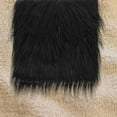 thumbnail image 1 of PAMINGONO 2Pcs Black Faux Fur Fabric Pieces Shaggy Plush Fabric for DIY Clothing and Accessories, 1 of 6