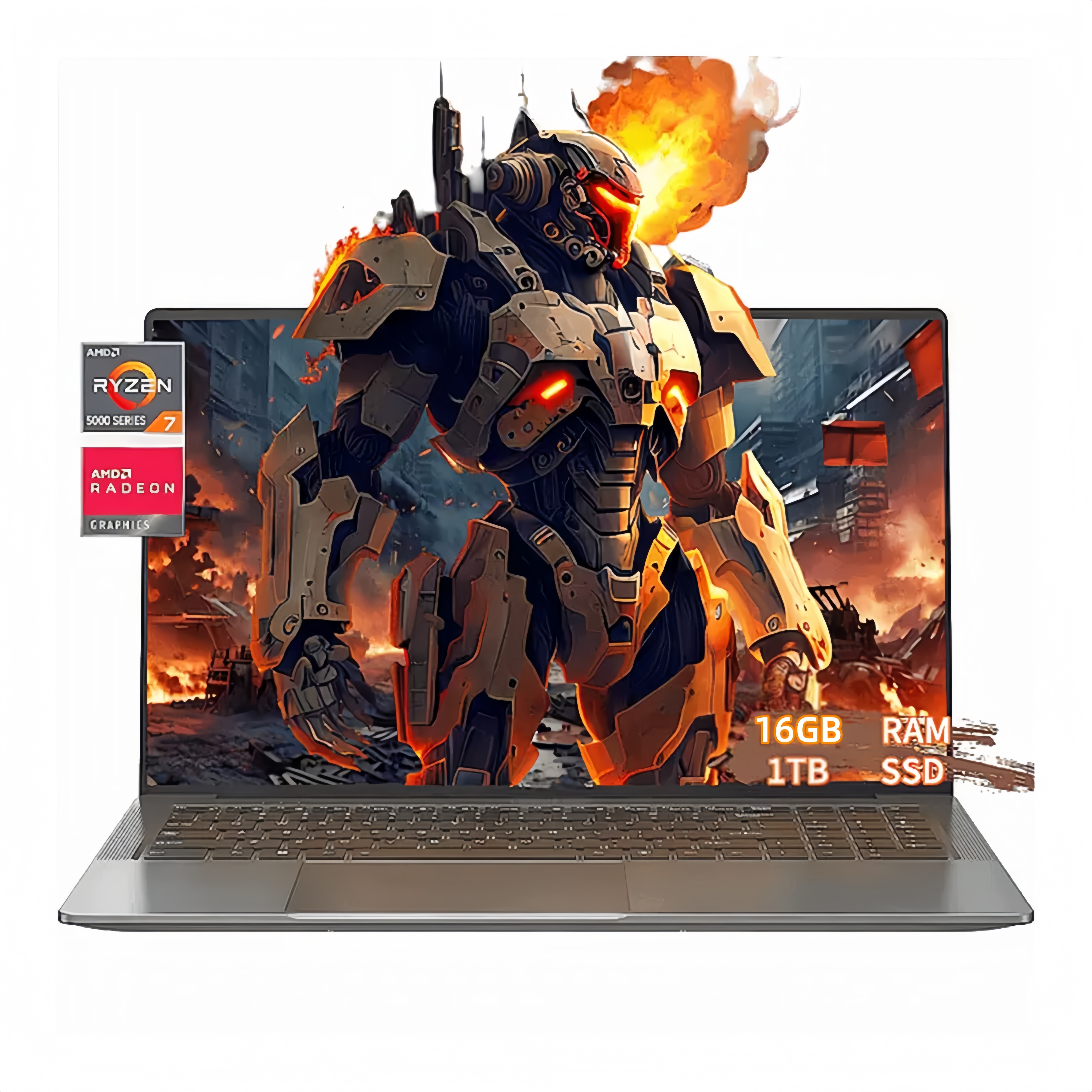 Laptop 15.6 FHD Gaming Laptop, AMD Ryzen 7 5825U, 16GB RAM, 1TB SSD, Windows 11PRO, Graphite, WiFi 6, Backlit KB.