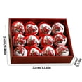 thumbnail image 2 of Fwttom Christmas Ornaments 12pcs - 3.15"/8cm Christmas Ball Ornaments, Shatterproof Christmas Ornaments Set for Party Wedding Christmas Tree Decorations Holiday Gift, 2 of 4