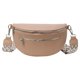 thumbnail image 1 of Riñonera Informal Retro para Mujer Bolso Al Aire Libre Con Múltiples Bolsillos Cuero PU (caqui), 1 of 9