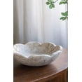 thumbnail image 6 of Home Decor Accessories D10x3" Cream Marble Bowl with Scalloped Design and Subtle Gold Detailing,Household Decor Items, 6 of 8