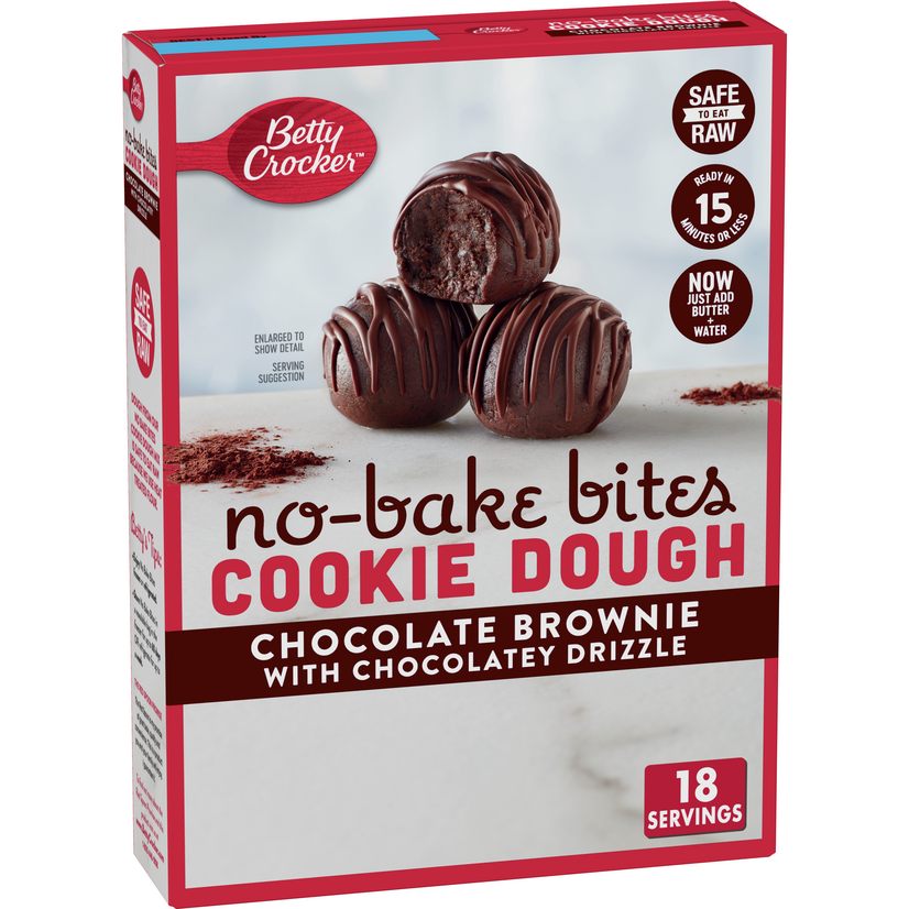 Betty Crocker Chocolate Brownie NoBake Bites, 12.2 oz