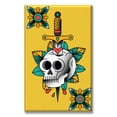 thumbnail image 1 of Cuadro Canva Listo Para Colgar Tipo Galería Calavera Estilo Tatuaje 50X75 cm, 1 of 4
